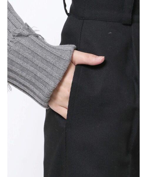 EMODA(エモダ)の「ワイドタックロングパンツ(その他パンツ・レディース・アイボリー/グレー/ブラック/ライム・SMALL/MEDIUM)」の21枚目の写真