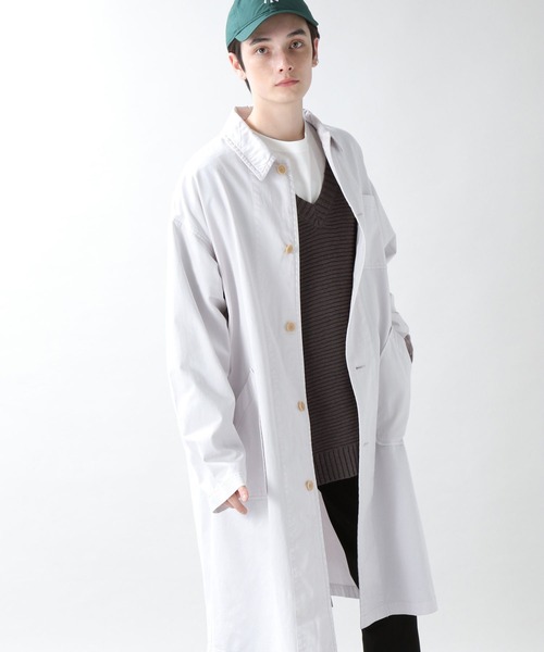 RAGEBLUE ホワイトロングコート Mサイズ RAGEBLUE（レイジブルー）の「Drape slit trench long coat
