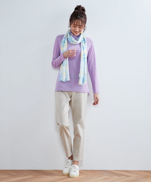 DECOY SINCE 1981(デコイシンスイチキュウハチイチ)の「オーガニックコットンストレッチパンツ(その他パンツ・レディース・ベージュ/ネイビー/ピンク/イエロー・70/61/64/67)」の6枚目の写真