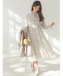 fifth | ボウタイ袖フリルワンピース(ワンピース)