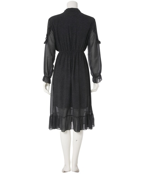 fifth(フィフス)の「ボウタイ袖フリルワンピース(ワンピース・レディース・ホワイト/ブラック・M)」の7枚目の写真