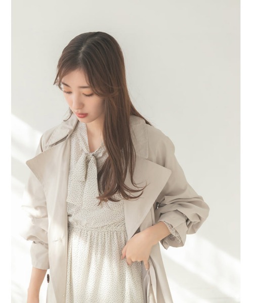 fifth(フィフス)の「ボウタイ袖フリルワンピース(ワンピース・レディース・ホワイト/ブラック・M)」の14枚目の写真