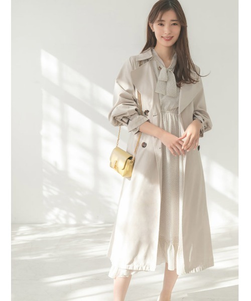 fifth(フィフス)の「ボウタイ袖フリルワンピース(ワンピース・レディース・ホワイト/ブラック・M)」の15枚目の写真