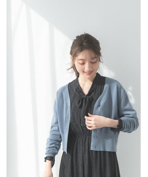 fifth(フィフス)の「ボウタイ袖フリルワンピース(ワンピース・レディース・ホワイト/ブラック・M)」の22枚目の写真