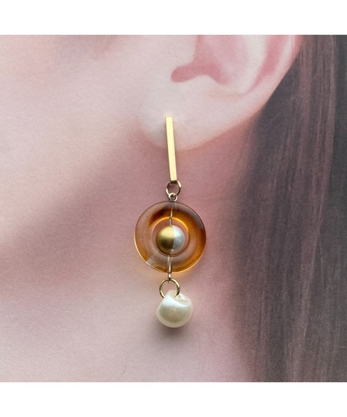 tone(トーン)の「【-lensa-】スアクリルリングとパールビーズで個性派ピアス(MA)(ピアス(両耳用)・レディース・その他・FREE)」の7枚目の写真