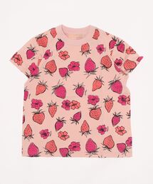 天竺いちごプリントＴシャツ