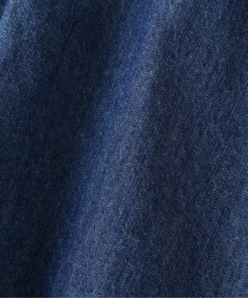 N.（N. Natural Beauty Basic）（エヌエヌナチュラルビューティーベーシック）の「◆フレアカラーデニムブラウス（シャツ/ブラウス・レディース・オフホワイト/インディゴブルー・MEDIUM）」の21枚目の写真
