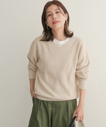 URBAN RESEARCH DOORS | コットン畦Vネックニット(ニット/セーター)