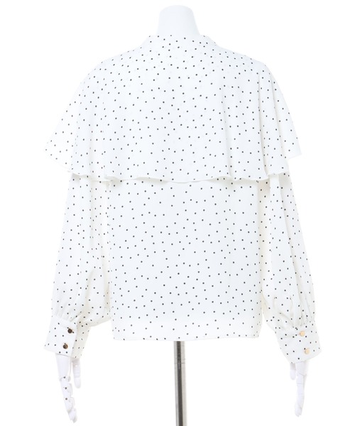 INGNI（イング）の「ケープトロミ／ブラウス（シャツ/ブラウス・レディース・ブラック/オフホワイト/ホワイト×ブラック/グレー系その他/ホワイト系8・M）」の16枚目の写真