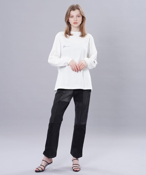 JANESMITH(ジェーンスミス)の「【JANE SMITH(ジェーンスミス)】ルシアンノリ―ヒルロングスリーブTシャツ 22SCT-#120S-MO(Tシャツ/カットソー・レディース・ホワイト/ブラック・S)」の5枚目の写真