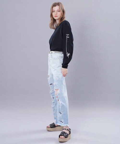 JANESMITH(ジェーンスミス)の「【JANE SMITH(ジェーンスミス)】ルシアンノリ―ヒルロングスリーブTシャツ 22SCT-#120S-MO(Tシャツ/カットソー・レディース・ホワイト/ブラック・S)」の16枚目の写真