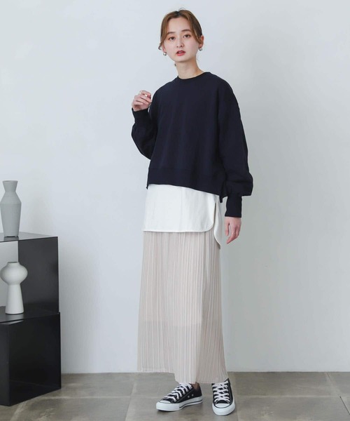 SENSE OF PLACE by URBAN RESEARCH（センスオブプレイスバイアーバンリサーチ）の「アイラインプリーツスカート（スカート・レディース・グリーン/ライトベージュ/ブラック・ONE）」の16枚目の写真