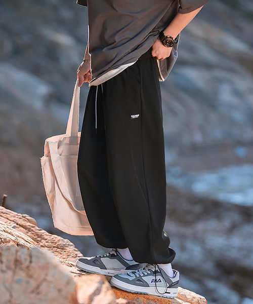 HOOK(フック)の「HOOK- アメカジワッフル生地無地裾絞りパンツ(スウェットパンツ・メンズ・ホワイト/ブラック/グレー・M/L/XXL/XL)」の11枚目の写真