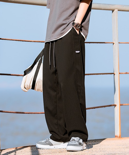 HOOK(フック)の「HOOK- アメカジワッフル生地無地裾絞りパンツ(スウェットパンツ・メンズ・ホワイト/ブラック/グレー・M/L/XXL/XL)」の17枚目の写真