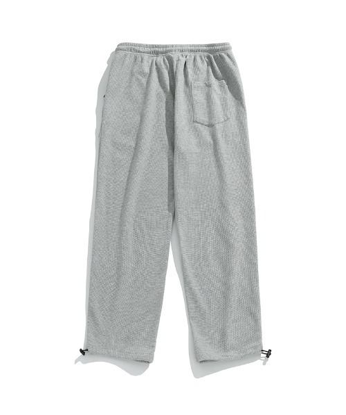 HOOK(フック)の「HOOK- アメカジワッフル生地無地裾絞りパンツ(スウェットパンツ・メンズ・ホワイト/ブラック/グレー・M/L/XXL/XL)」の9枚目の写真