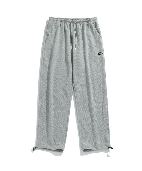 HOOK(フック)の「HOOK- アメカジワッフル生地無地裾絞りパンツ(スウェットパンツ・メンズ・ホワイト/ブラック/グレー・M/L/XXL/XL)」の8枚目の写真