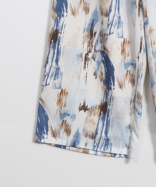 &g'aime（アンジェム）の「【&g’aime】アートプリントワイドパンツ（スラックス・レディース・ブルー/チャコール・FREE）」の16枚目の写真