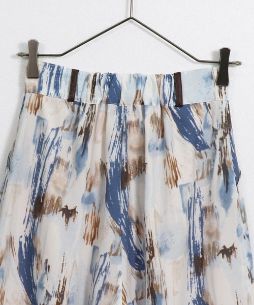 &g'aime（アンジェム）の「【&g’aime】アートプリントワイドパンツ（スラックス・レディース・ブルー/チャコール・FREE）」の18枚目の写真