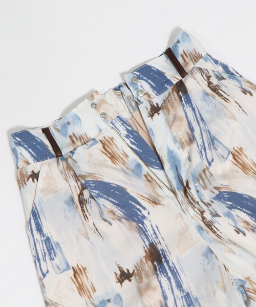 &g'aime（アンジェム）の「【&g’aime】アートプリントワイドパンツ（スラックス・レディース・ブルー/チャコール・FREE）」の20枚目の写真