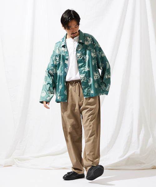 JOURNAL STANDARD(ジャーナルスタンダード)の「ネガポジ プリント トラッカー シャツブルゾン(シャツ/ブラウス・メンズ・グリーン/シャーベット/ネイビー/クリアブラック・MEDIUM/LARGE)」の11枚目の写真