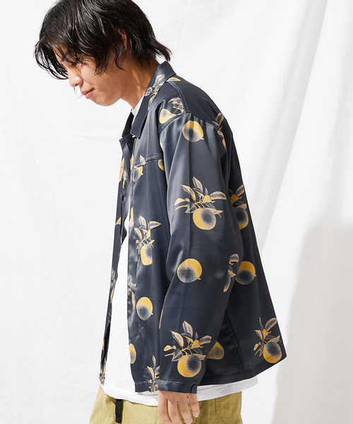 JOURNAL STANDARD(ジャーナルスタンダード)の「ネガポジ プリント トラッカー シャツブルゾン(シャツ/ブラウス・メンズ・グリーン/シャーベット/ネイビー/クリアブラック・MEDIUM/LARGE)」の18枚目の写真