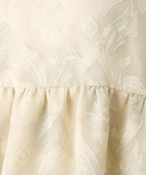 OPAQUE.CLIP（オペークドットクリップ）の「◆フラワージャカードフレアブラウス（シャツ/ブラウス・レディース・ブラック系/ベージュ系・38）」の13枚目の写真