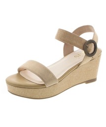 JELLY BEANS | 型押しバックルベルトサンダル(204-4672)JELLY BEANS(ジェリービーンズ)(サンダル)