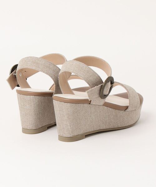 JELLY BEANS（ジェリービーンズ）の「型押しバックルベルトサンダル(204-4672)JELLY BEANS(ジェリービーンズ)（サンダル・レディース・ブラック/ベージュ/ネイビー/グレイッシュベージュ・LL/L/M/S）」の9枚目の写真