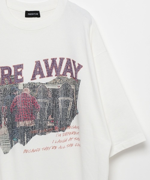 PBLIM（ページボーイリム）の「PAGEBOYLIM/ロックグラフィックルーズT（Tシャツ/カットソー・レディース・ブラック/オフホワイト・MEDIUM/LARGE）」の20枚目の写真