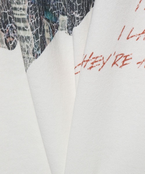 PBLIM（ページボーイリム）の「PAGEBOYLIM/ロックグラフィックルーズT（Tシャツ/カットソー・レディース・ブラック/オフホワイト・MEDIUM/LARGE）」の5枚目の写真