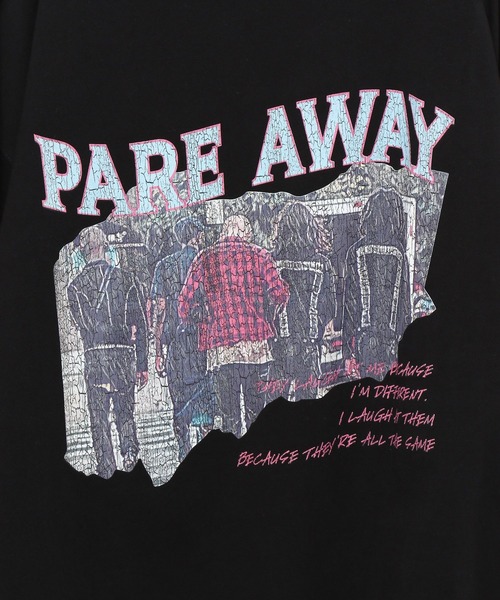 PBLIM（ページボーイリム）の「PAGEBOYLIM/ロックグラフィックルーズT（Tシャツ/カットソー・レディース・ブラック/オフホワイト・MEDIUM/LARGE）」の8枚目の写真