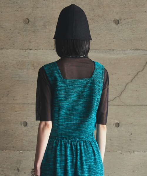 VACANCY（ヴァカンシー）の「SET UP ミックスカラービスチェ（タンクトップ・レディース・ブラック/ブルー・FREE）」の3枚目の写真