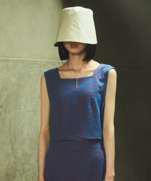 VACANCY（ヴァカンシー）の「SET UP ミックスカラービスチェ（タンクトップ・レディース・ブラック/ブルー・FREE）」の21枚目の写真