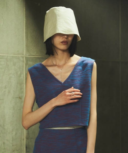 VACANCY（ヴァカンシー）の「SET UP ミックスカラービスチェ（タンクトップ・レディース・ブラック/ブルー・FREE）」の18枚目の写真