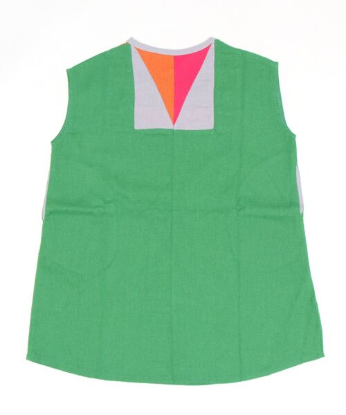 A BOND（アボンド）の「パッチワークワンピース（kids/S～LL）（ワンピース・キッズ・ベージュ/グリーン・LL/M/L/S）」の3枚目の写真