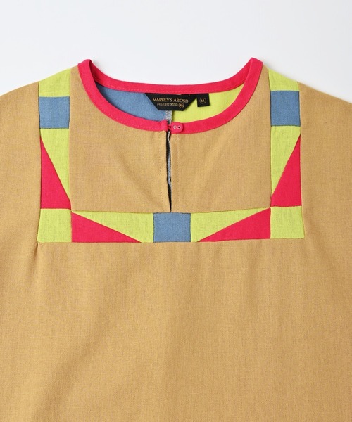 A BOND（アボンド）の「パッチワークワンピース（kids/S～LL）（ワンピース・キッズ・ベージュ/グリーン・LL/M/L/S）」の15枚目の写真