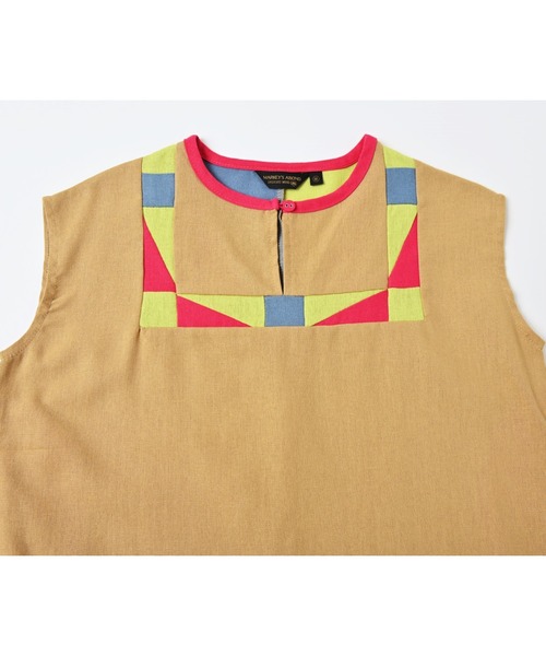 A BOND（アボンド）の「パッチワークワンピース（kids/S～LL）（ワンピース・キッズ・ベージュ/グリーン・LL/M/L/S）」の11枚目の写真