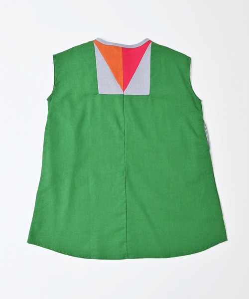 A BOND（アボンド）の「パッチワークワンピース（kids/S～LL）（ワンピース・キッズ・ベージュ/グリーン・LL/M/L/S）」の5枚目の写真