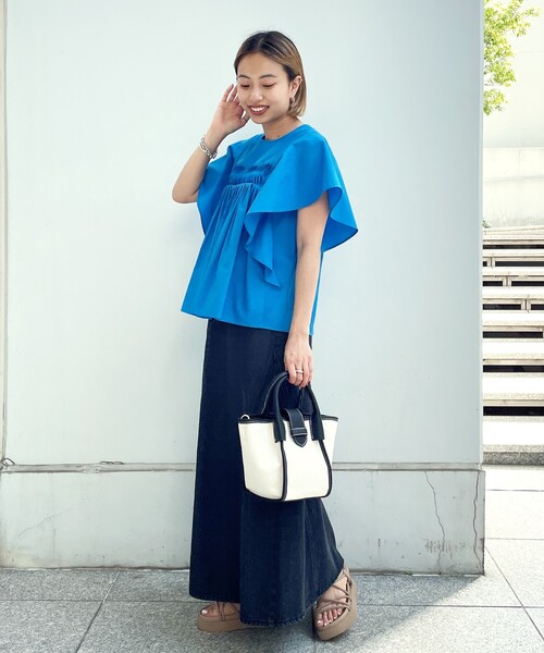 OPAQUE.CLIP（オペークドットクリップ）の「◆コンビミニショルダーバッグ【2WAY】（ショルダーバッグ・レディース・オフホワイト/サンドベージュ/ブラック系2/ダークグリーン系2・00）」の8枚目の写真