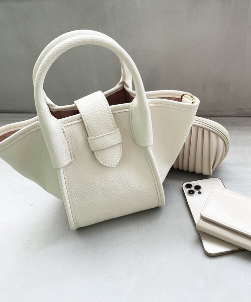 OPAQUE.CLIP（オペークドットクリップ）の「◆コンビミニショルダーバッグ【2WAY】（ショルダーバッグ・レディース・オフホワイト/サンドベージュ/ブラック系2/ダークグリーン系2・00）」の11枚目の写真