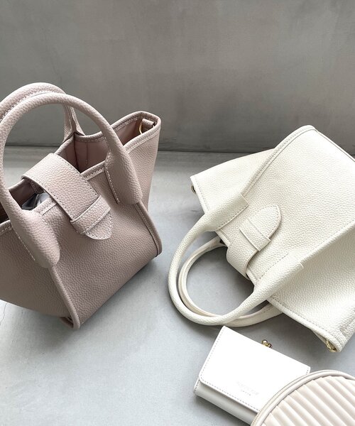 OPAQUE.CLIP（オペークドットクリップ）の「◆コンビミニショルダーバッグ【2WAY】（ショルダーバッグ・レディース・オフホワイト/サンドベージュ/ブラック系2/ダークグリーン系2・00）」の12枚目の写真