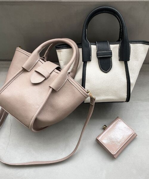 OPAQUE.CLIP（オペークドットクリップ）の「◆コンビミニショルダーバッグ【2WAY】（ショルダーバッグ・レディース・オフホワイト/サンドベージュ/ブラック系2/ダークグリーン系2・00）」の13枚目の写真