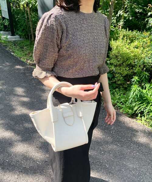 OPAQUE.CLIP（オペークドットクリップ）の「◆コンビミニショルダーバッグ【2WAY】（ショルダーバッグ・レディース・オフホワイト/サンドベージュ/ブラック系2/ダークグリーン系2・00）」の21枚目の写真