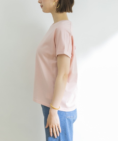 URBAN RESEARCH（アーバンリサーチ）の「BACK LOGO T-SHIRTS（Tシャツ/カットソー・レディース・スミクロ/ピンク/ベージュ・FREE）」の17枚目の写真