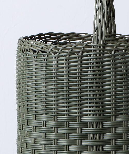 最終値下げ　パロローサ　カゴバッグ　グレー PALOROSA（パロローサ）の「＜PALOROSA＞ LACE トートバッグ（かご