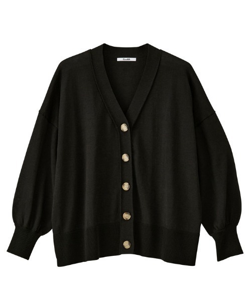 GeeRA（ジーラ）の「ワイドシルエットカーディガン（カーディガン/ボレロ・レディース・ブラック/ベージュ/ピンク・MEDIUM/LARGE/X-LARGE）」の4枚目の写真
