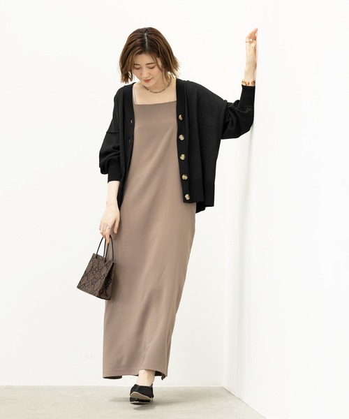 GeeRA（ジーラ）の「ワイドシルエットカーディガン（カーディガン/ボレロ・レディース・ブラック/ベージュ/ピンク・MEDIUM/LARGE/X-LARGE）」の12枚目の写真