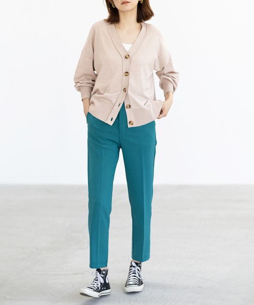 GeeRA（ジーラ）の「ワイドシルエットカーディガン（カーディガン/ボレロ・レディース・ブラック/ベージュ/ピンク・MEDIUM/LARGE/X-LARGE）」の16枚目の写真