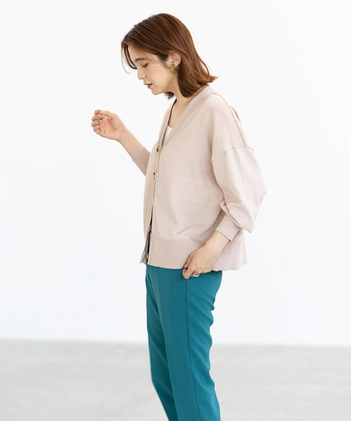 GeeRA（ジーラ）の「ワイドシルエットカーディガン（カーディガン/ボレロ・レディース・ブラック/ベージュ/ピンク・MEDIUM/LARGE/X-LARGE）」の17枚目の写真