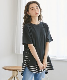 AMERICAN HOLIC | レイヤードボーダーカットプルオーバー(Tシャツ/カットソー)